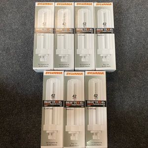 7 Sylvania Compact Fluorescent #20877 dulux t/e in 42w